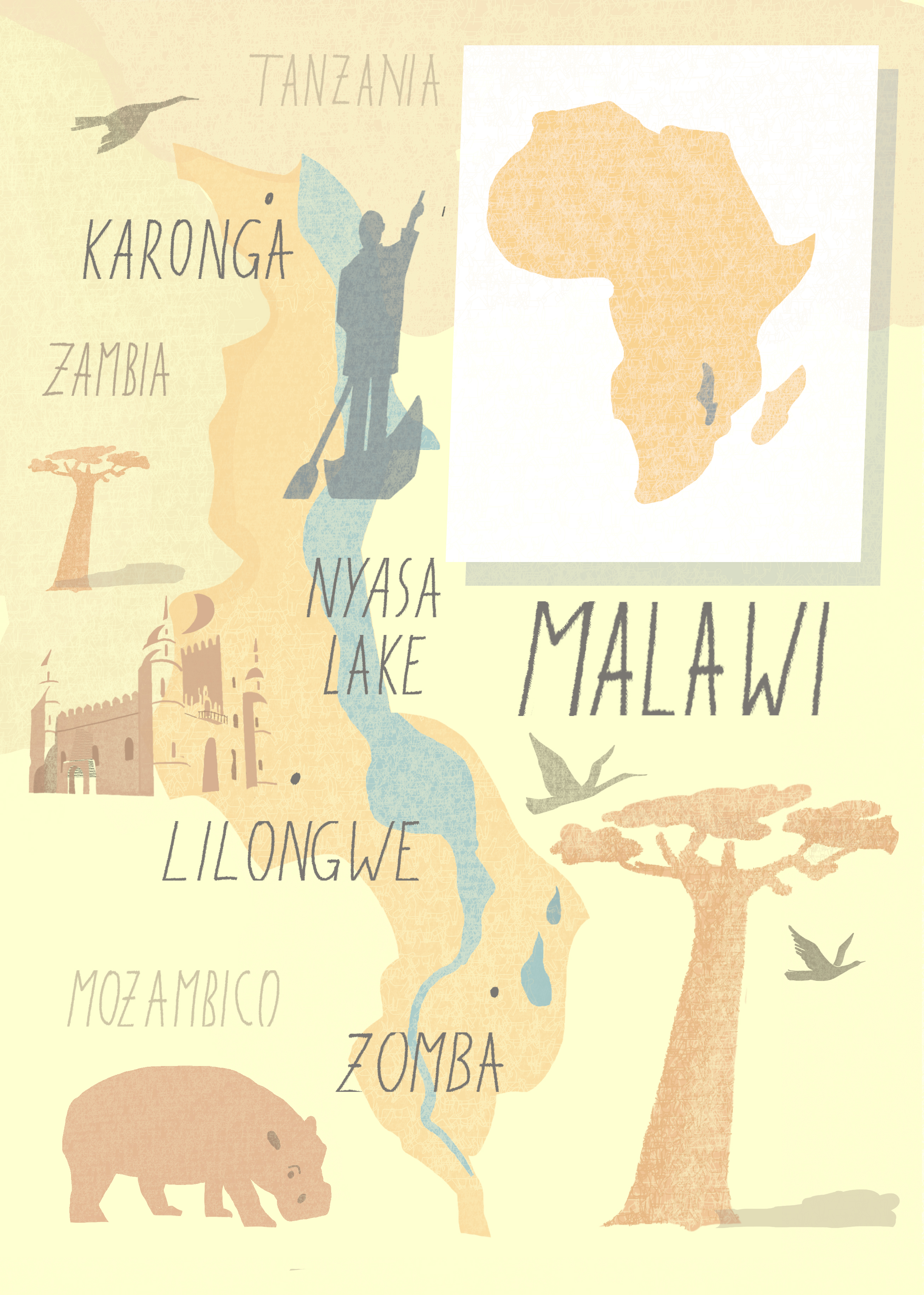 Malawi - mappa