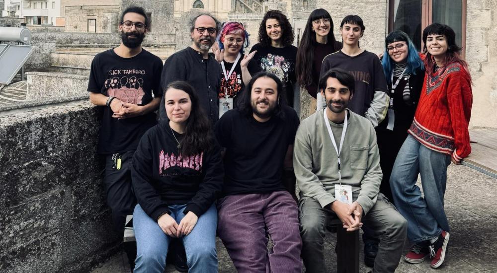 I partecipanti alla residenza promossa dal GUS con Gianluca Costantini